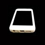 Wholesale iPhone 5 5S Bumper with Chrome Button (White-White)